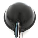 5¾" Phare noir pour Harley Suzuki Universel Chopper H4 ECE Bates-Style