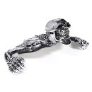 Totenkopf Ornament Skull Skelett f&uuml;r 4&quot;- 5&frac34;&quot; Scheinwerfer Harley Suzuki Honda Chopper 