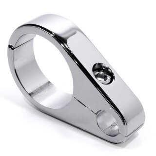 Aluminum chrome cable clamp 1-1/4 handlebar frame clutch 32mm f. Harley Davidson
