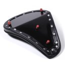 Small extreme flat Soloseat "Flame Stitching" for Harley Chopper Bobber Universal HD