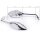 SPECCHIETTO SET CROMO GATTO OCCHIO PER GIAPPONESE 10mm Suzuki Honda chopper