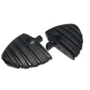 Footpegs Wing Mini Footboard Black for Harley-Davidson Dyna Softail E-Glide XL