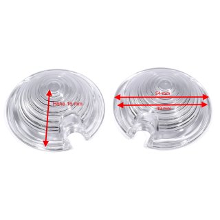 Indicatore di direzione Bullet Position Light Replacement Lenses White