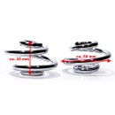 molla per seggiolino 1 " 25mm Cromo Chopper Harley Bobber di sedile OSCILLANTE