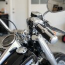 Griffe Totenkopf Skull Chrom für Harley-Davidson 1" Lenker Comfort Cruiser