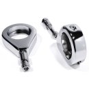 Turnsignal Fork Clamps 39mm Chrome fits Harley Davidson