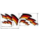 Aufkleber-Set Deutschland Fahnen Sortiment Flaggen German...