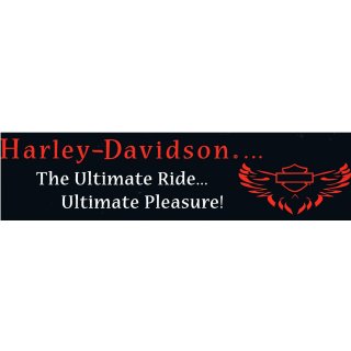 Aufkleber Harley-Davidson 30x8cm XL Ultimativer Fahrspa&szlig; Ultimate Ride Pleasure