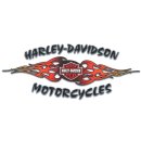 Aufkleber Harley-Davidson Flammen Design 30 x14 cm Flaming Webs Decal Tank XXL