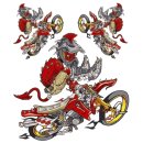 Sticker-Set Devil Ride Enduro 13 x 14 cm Motocross Decal 
