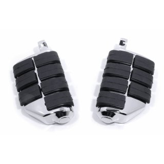 Dually Foot Pegs Chrome for Harley-Davidson Dyna Softail Sportster V-Rod aso.