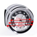 Lenkeruhr Metall Chrom Motorrad groß 22-25mm für Harley Suzuki BMW Yamaha Honda