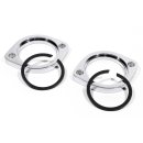 Exhaust flange / manifold mounting kit chrome for...