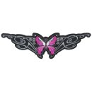 Aufnäher Schmetterling Rosa 30 x 9 cm Pink Butterfly Patch 