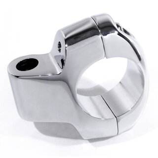 Spiegelhalterung Lenkerbefestigung Klemme Chrom f. 1" Harley Suzuki Custom 25mm