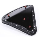 Big Flamed Solo Seat extreme flat for Harley Chopper...