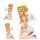 Aufkleber-Set Pin Up Girl Sexy blonder Engel 15x8 cm + 2 x 7x4 cm Angel Sticker