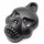Horn Cover Skull Black for Harley-Davidson Big Twin Cam Evo to replace Cow Bell