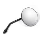 Mini Mirror Black Round Motorcycle Universal Suzuki Honda...