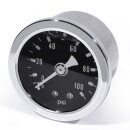 Öldruckmanometer-Anzeige Chrom Schwarz -100 PSI 6...