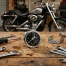 Oil Pressure Gauge Chrome Black for Harley-Davidson Motorcycle Car Boat -100 PSI