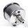 Oil Pressure Gauge Chrome Black for Harley-Davidson Motorcycle Car Boat -100 PSI