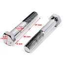 Tornillos torreta montaje manillar cromados para Harley-Davidson UNC ½-13x3"