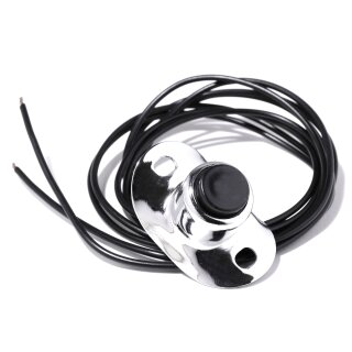 Bouton Poussoir Interrupteur Guidon Chrome Klaxon Ancien Style Harley Universel