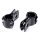 Pince de montage 22 mm Support noir Cadre 7/8" Harley Crash Bar Repose-pieds