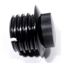 Pop Up Tankdeckel superflach schwarz für Harley...