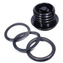 Pop Up Tapa Depósito SUPERPLANA negro para HARLEY DAVIDSON HD NEGRO PERFORMANCE