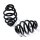 molla per seggiolino 3 " NERO Seggiolino CUSTOM CHOPPER HARLEY PRO PEZZO
