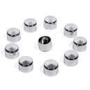 Schrauben Abdeckungen 1/4" Chrom für Harley...