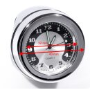 Lenkeruhr Metall Chrom Motorrad groß 25-32mm...