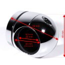 Reloj manillar metal cromado moto grande 25-32mm 1-1/4" para Harley BMW Suzuki