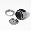 Reloj manillar metal cromado moto grande 25-32mm 1-1/4" para Harley BMW Suzuki