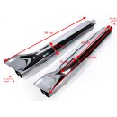 Auspuff Schalldämpfer Chrom Fishtail f Harley Davidson FL Touring Universal 84cm