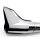 Auspuff Schalldämpfer Chrom Fishtail f Harley Davidson FL Touring Universal 84cm