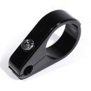 Black 1" handlebar Clamp for Single throttle Cable...