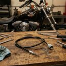 Tachowelle f Harley-Davidson 100cm Vorderrad 16mm + 5/8" Tacho-Anschluss schwarz