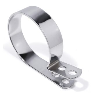 Collier de fixation du support déchappement chrome 3¼ p silencieux Fishtail