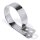 Collier de fixation du support déchappement chrome 3¼ p silencieux Fishtail