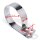 Collier de fixation du support déchappement chrome 3¼ p silencieux Fishtail