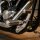 Pedaline poggiapiedi cromo Universale con staffa per Harley Honda Suzuki Yamaha