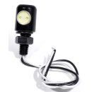 Mini placa de matrícula LED Iluminación de la placa Negro Alu Motocicleta