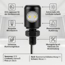 Mini placa de matrícula LED Iluminación de la placa Negro Alu Motocicleta