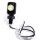 Mini placa de matrícula LED Iluminación de la placa Negro Alu Motocicleta