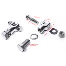 Soporte de estribo cromado para Harley-Davidson Softail Crash Bar Pegs Universal