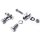 Soporte de estribo cromado para Harley-Davidson Softail Crash Bar Pegs Universal