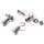 Soporte de estribo cromado para Harley-Davidson Softail Crash Bar Pegs Universal